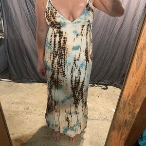 Tie Dye Maxi Dress SZ Large